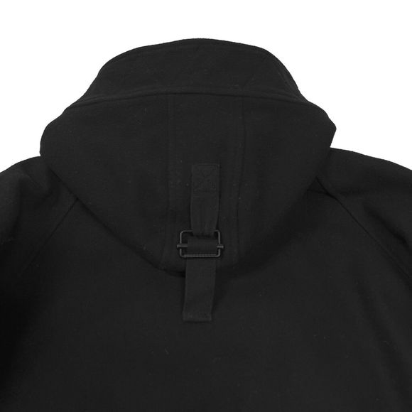 rag & bone Wool Coat 2 Black Hood Long Winter Womens Quilted Warm Parka Hooded - Picture 9 of 12